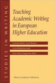 Teaching Academic Writing in European Higher Education 1st Edition Doc